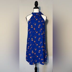 19 Cooper Blue Floral Backless Dress